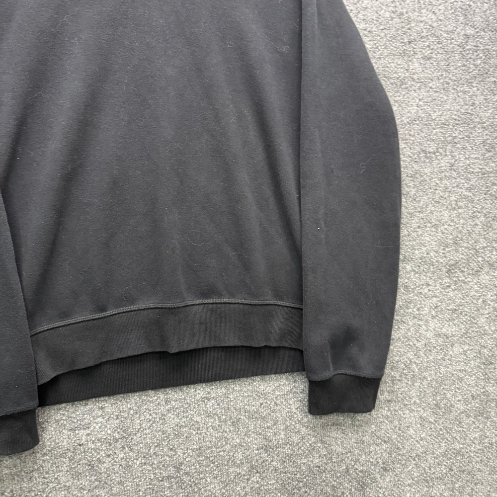 Eddie Bauer Sweatshirt Mens XL Black Long Sleeve V-Stitch Fleece Pullover Casual - Picture 9 of 11